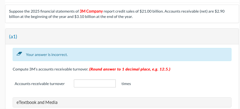  Part B ) COMPUTE 3M AVERAGE COLLECTION PERIOD FOR ACCOUNT RECEIVABLE