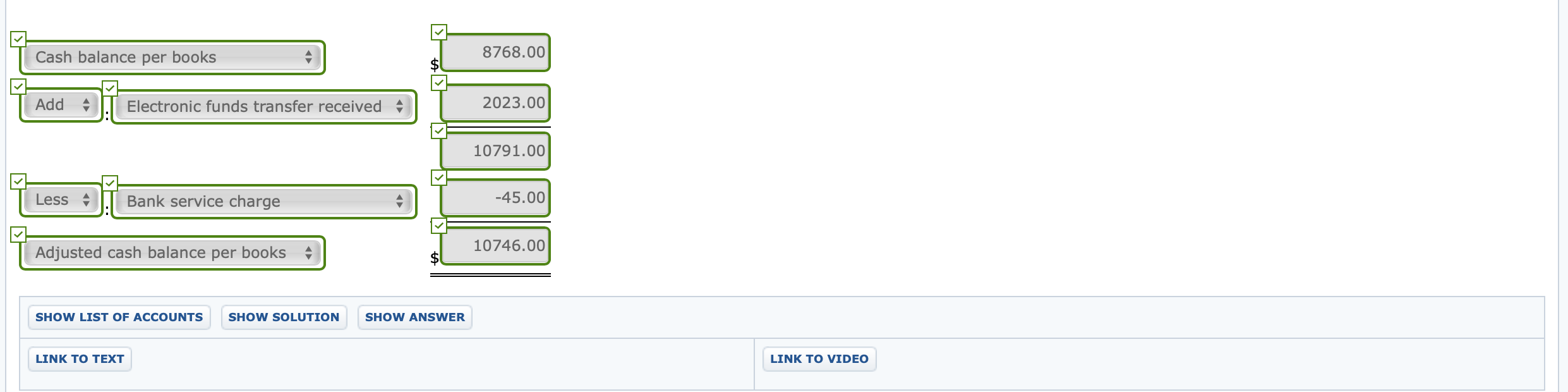 following information pertains to Lance Company. 1. 2. 3. 4. Cash balance