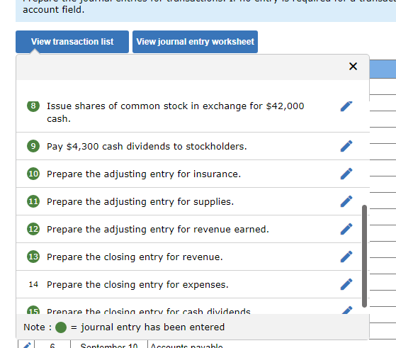 the following account balances: I have filled out the journal for entries