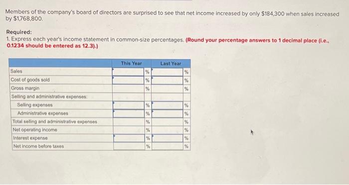 of Toronto: McKenzie Sales, Ltd. Comparative Income Statement This Year Last Year