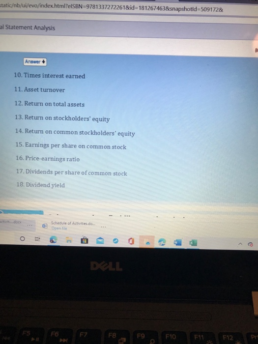 Comparative Retained Earnings Statement For the Years Ended December 31, 2012 and