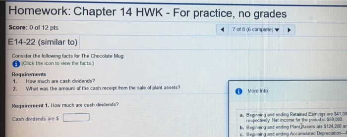  Homework: Chapter 14 HWK - For practice, no grades Score: 0