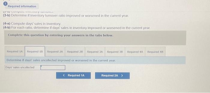 company's income statements for the current year and one year ago follow.