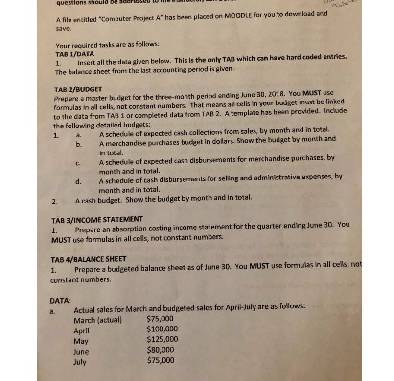 I only need Tap #1 which includes the data from A