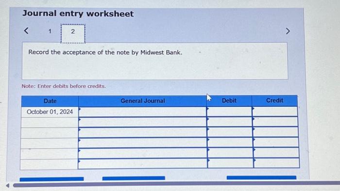 of the note by Precision Castparts. Note: Enter debits before credits. Record