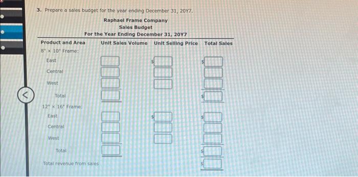 decrease in percent. Round budgeted unlts to the nearest whole unit. 3.