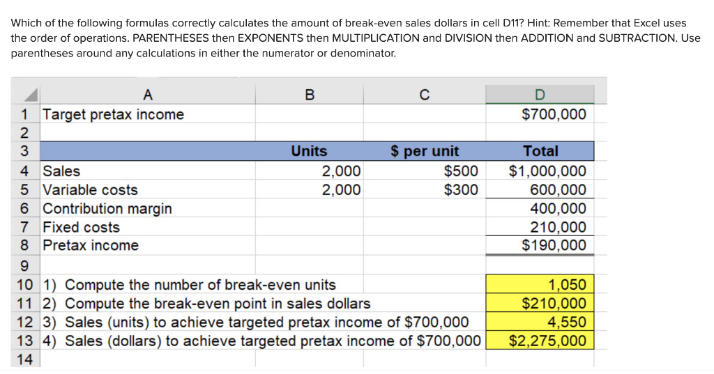 $70 2,625,000 Fixed Expenses 2,500,000 Operating Income $125,000 5 6 7 8