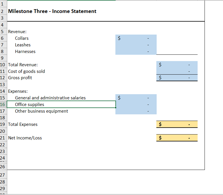 the budgeted (standard) and actual labor and material values. Remember to use