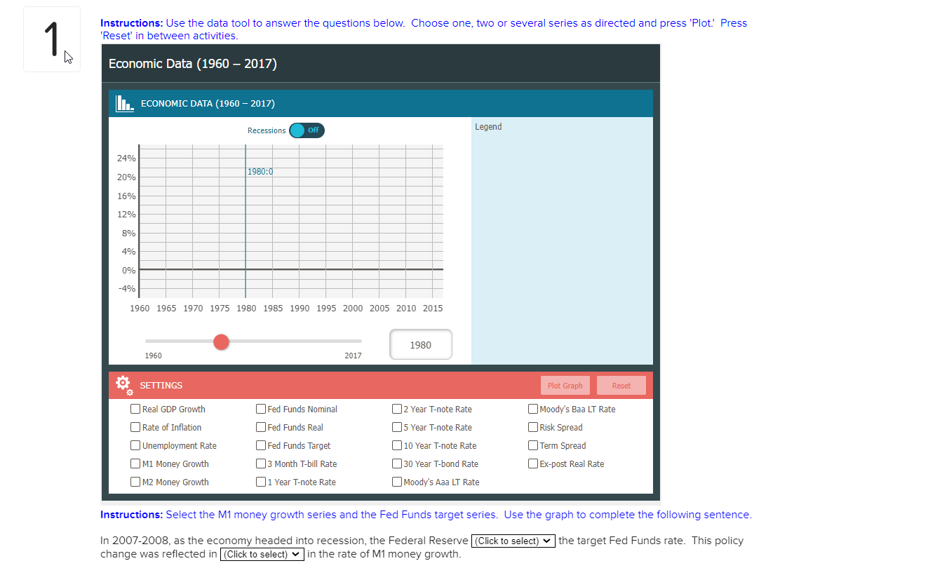 Instructions: Use the data tool to answer the questions below. Choose
