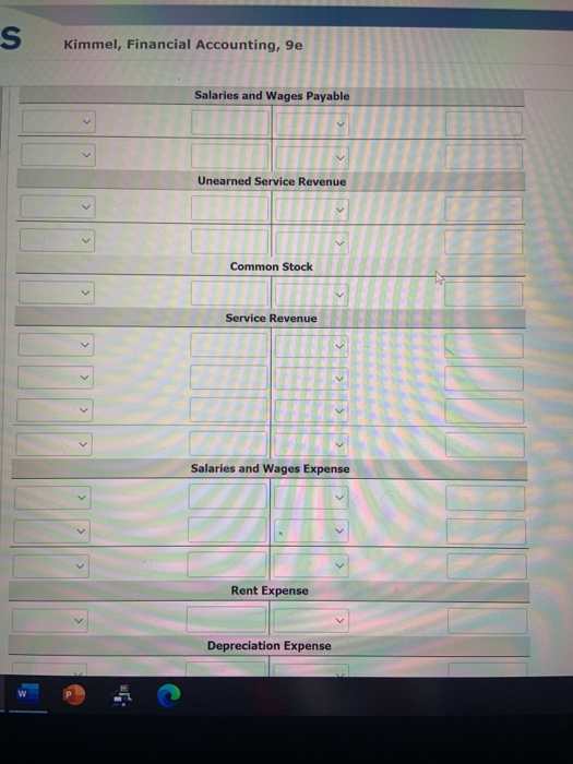 Accounts Receivable Supplies Prepaid Insurance Equipment Accounts Payable Unearned Service Revenue Common
