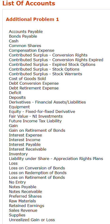 Thank you Additional Problem 1 On August 1, 2017, Ivanhoe Ltd, purchased