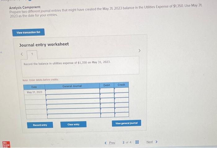 first month ended May 31, 2023, and a balance sheet at May