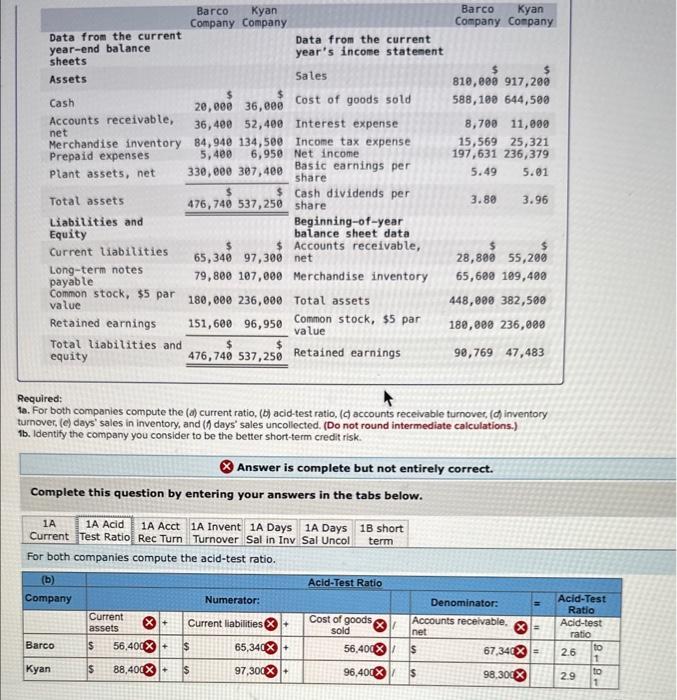  Please help on these tabs. Thank you. Required: 1a. For both
