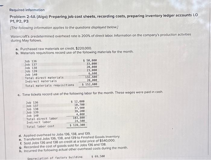 Please help!! multiple parts! will like!! see photo for question!! Required information