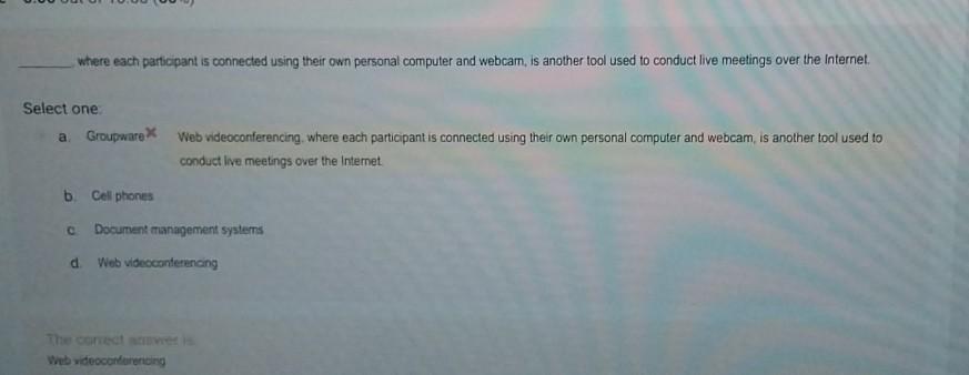 where each participant is connected using their own personal computer and