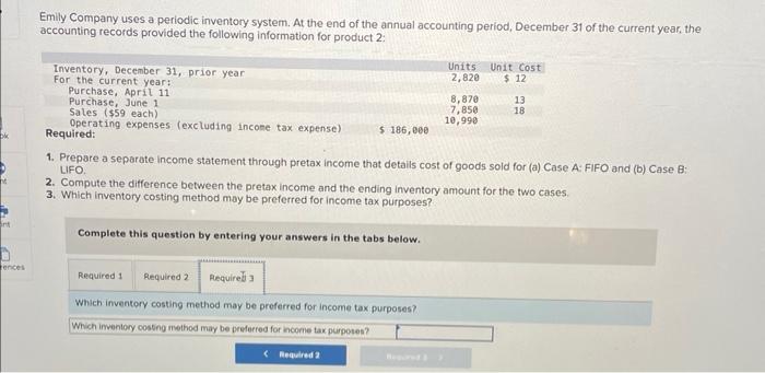 of the current year, the accounting records provided the following information for