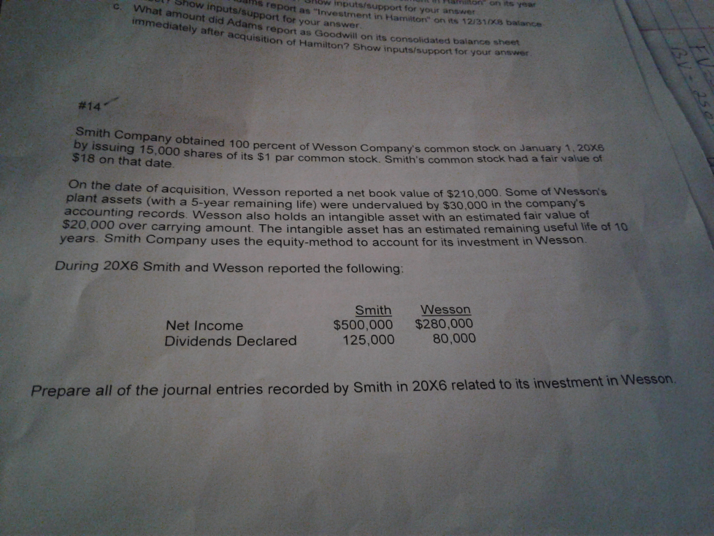  on its year imis report support for your answer BHow inputs/support