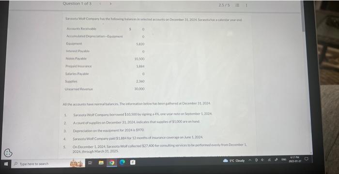 part B is a continuation of part A uestion 1 of 3