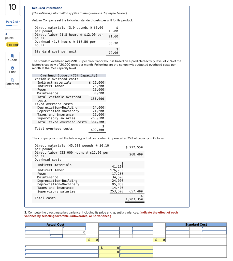 Chapter 21 - Problem 10 Required information [The following information applies to