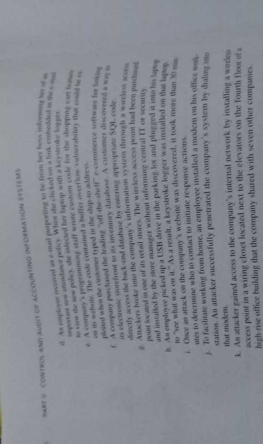 mitigate the follow ing threats? 3. An employee's laptop was stolen at