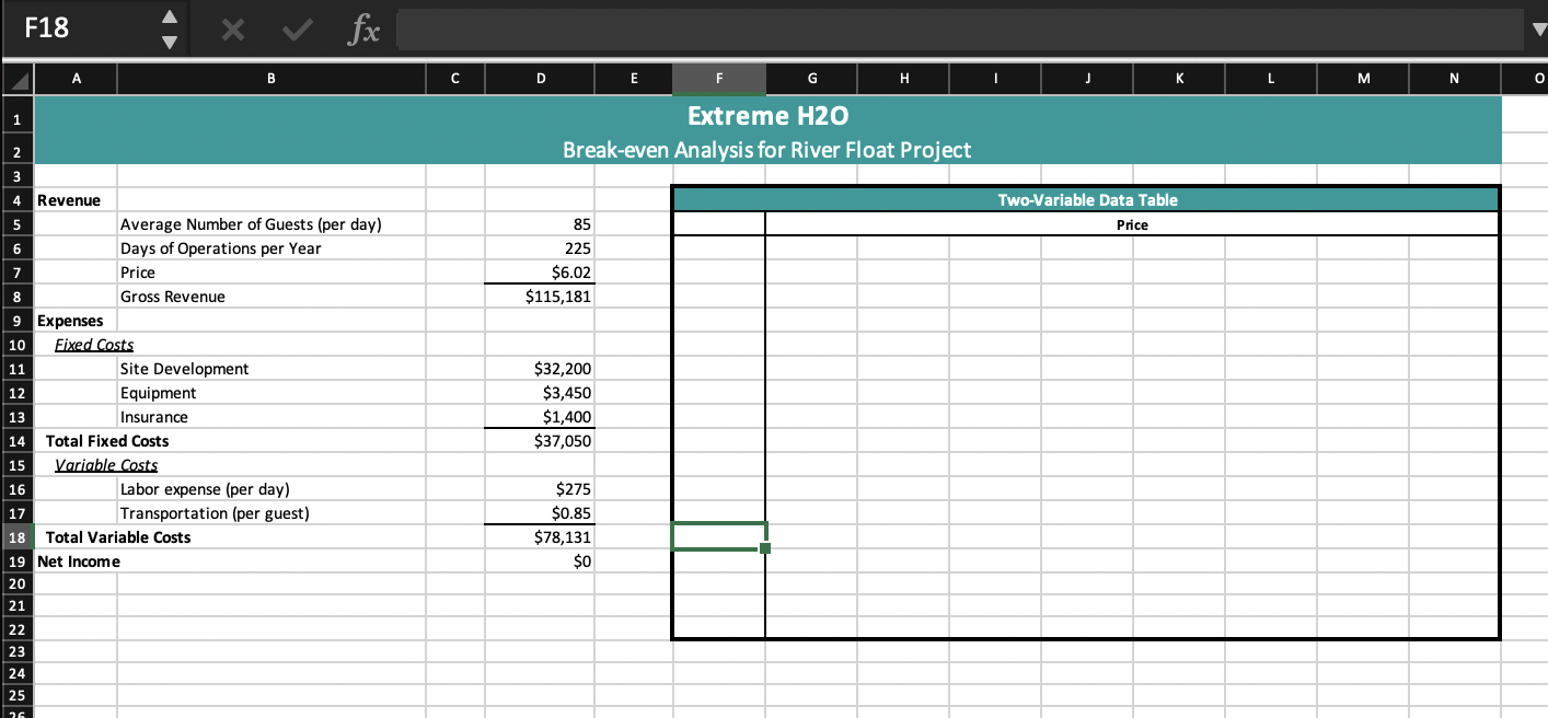 & 5 \\ \hline 9 & Copy the information in range A3:D18