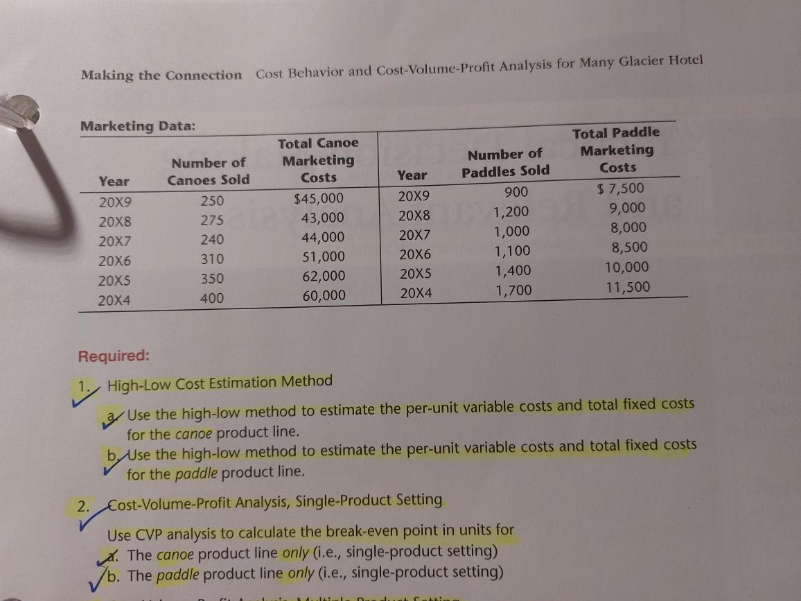 the high-low method to estimate the per-unit variable costs and total fixed