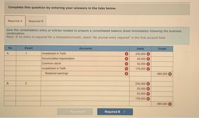 was given wrong and incomplete answers Blank Corporation acquired 100 percent of