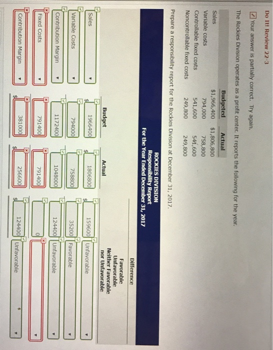 22-3 (2) Do It! Review 22-3 2 Your answer is partially correct.
