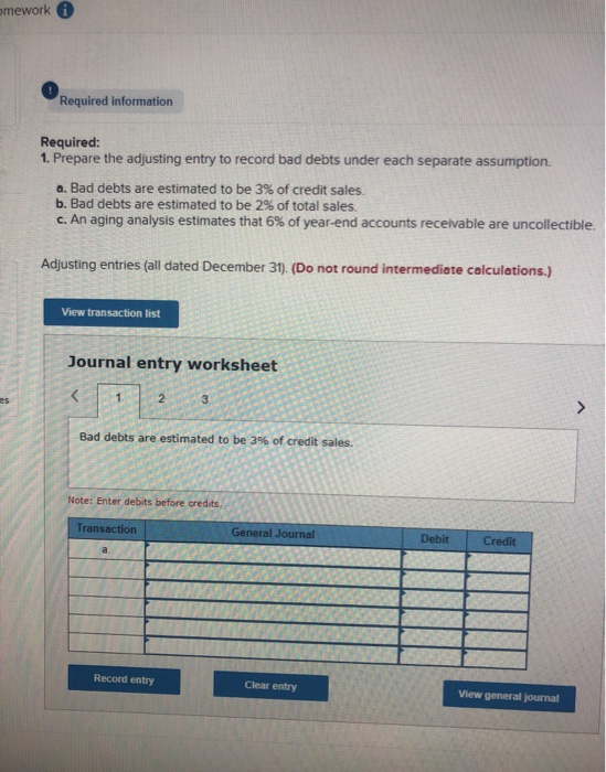 P3 [The following information applies to the questions displayed below) At December
