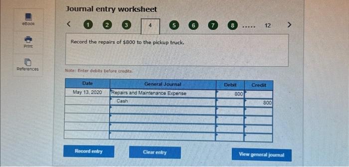 have the storage shed erected. Note: Enter debits before credits. Inurnal entrut