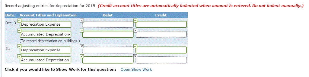 for 2015? At December 31, 2014 Navaro Corporation reported the following plant