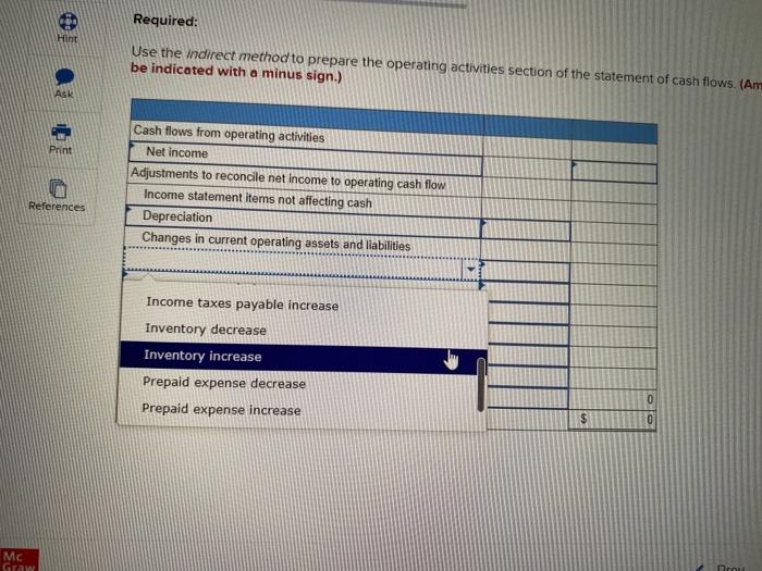 71,680 Accounts receivable, net 30,980 Inventory 54,700 Prepaid expenses 4,000 Total current