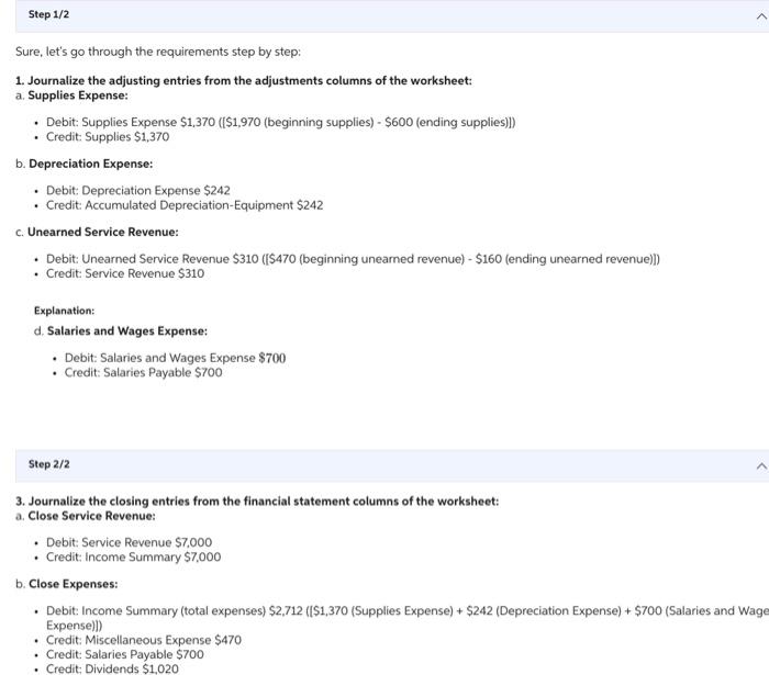 physical count reveals only $600 of roofing supplies on hand. 2 Depreciation