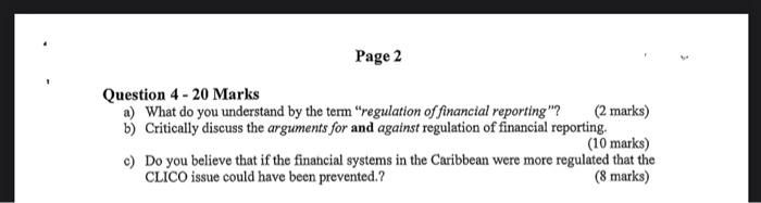  Question 4 - 20 Marks a) What do you understand by