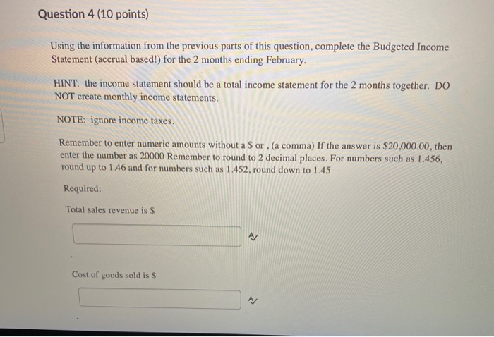 Budget (Question 4), prepare the Budgeted Cash Payment for Operating Expenses schedule.