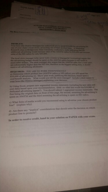 posting this and getting the wrong answer. thank you ACI Vsa MANAGERIAL