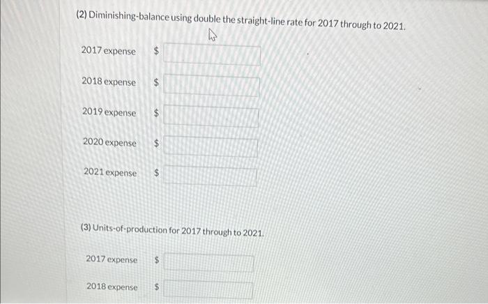 the machine would have a residual value of $14,000. The machine is