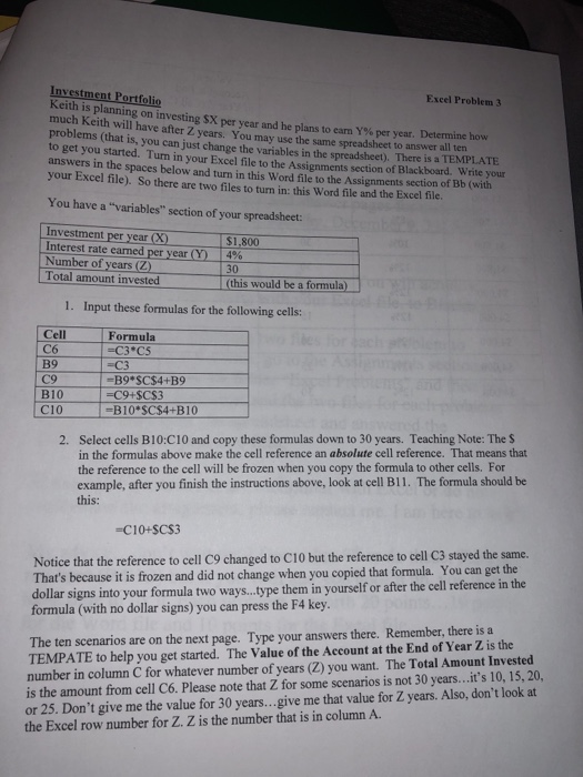 Assignments section of Blackboard. Turn in the answers to the questions on