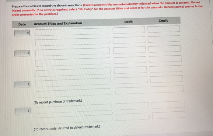 has the following selected transactions during the year ended December 31, 2018: