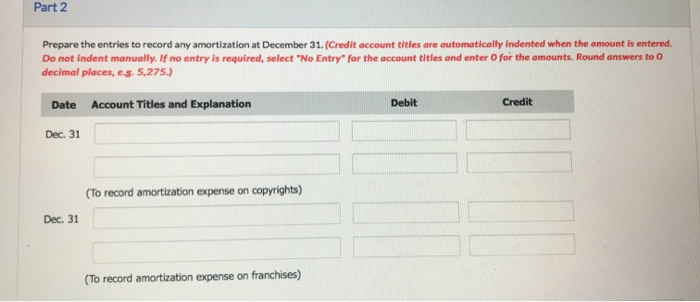 Jan. Purchased a copyright for $117,660 cash. The copyright has a useful