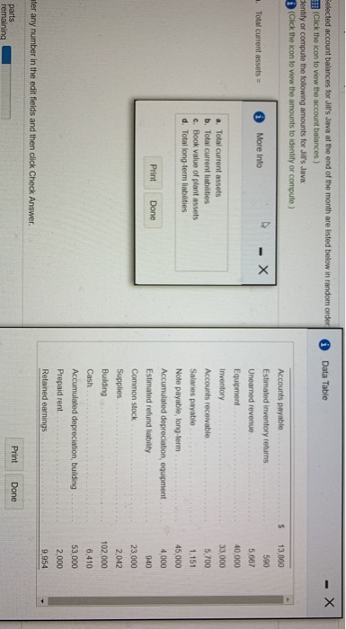  Please answer the four questions abcd elected account balances for Jilrs