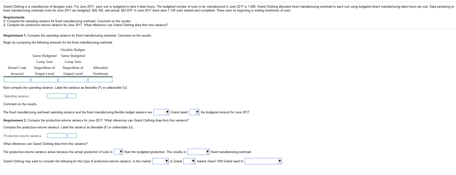  Drop down options: different/same above/below less/more overallocated/underallocated growing?/shrinking? gaining/losing add capacity?/keep