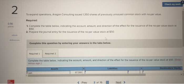 Currently need help on a question regarding unissued common stock with no-par