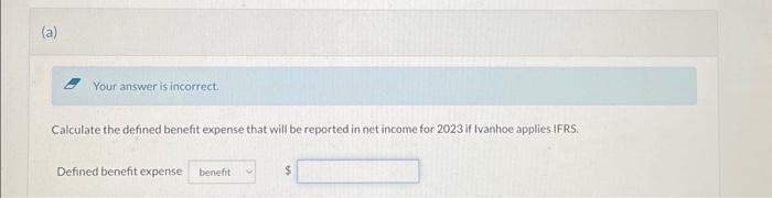 answer if you aware of IFR, thanks The following information concerns Ivanhoe