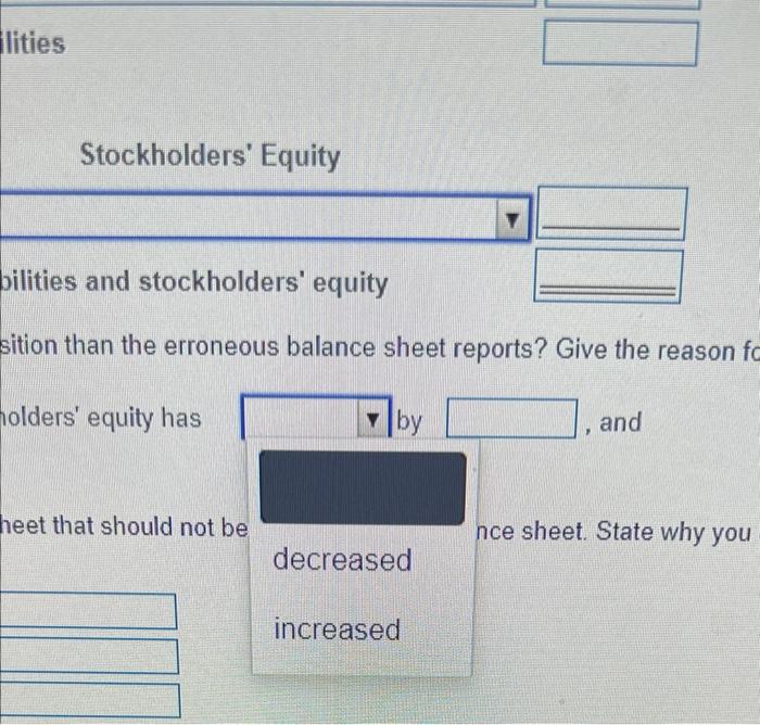 header, then complete the assets section of the statement. Finaly, complete the