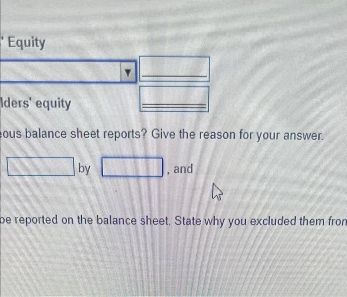 liablistlos and stockolders' equity section of the statement (DD the assots section
