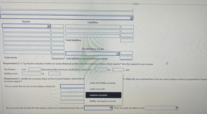 Notes receivable Ottice supples Salary expense I Stockhoiders equity - Mare oxclutied