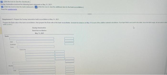 a bank account and the bank reconciliation help the general manager control