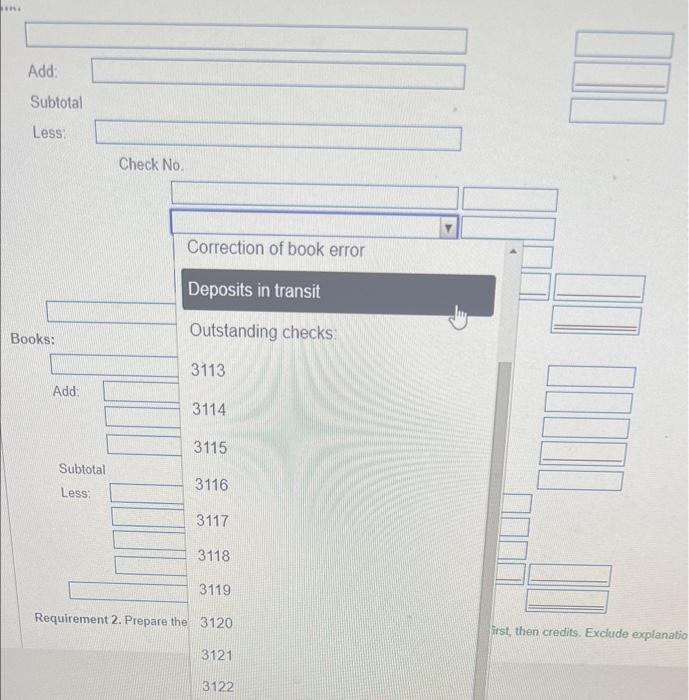 the additional data (Click the icon to view the bank statement) Read