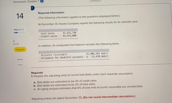 please complete a, b, & c !!!! thank you !!!! Homework: Chapter